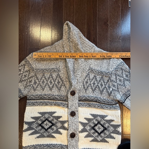 Kolby Gray Patterned Men's Sweater - Picture 7 of 9